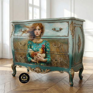 Papel De Seda Prairie Chica con desenlace de pollo