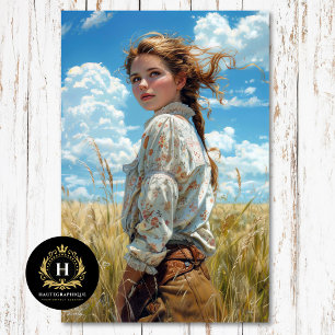 Papel De Seda Prairie Wildflower Chica Decoupage