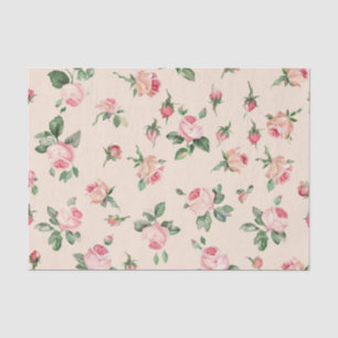 Papel De Seda Preciosas Rosas Rosadas Flores Regadera Nupcial