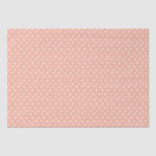 Papel De Seda Precioso Blush Rosa Lunares