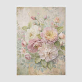 Papel De Seda Precioso fondo floral de peonía con estilo vintage