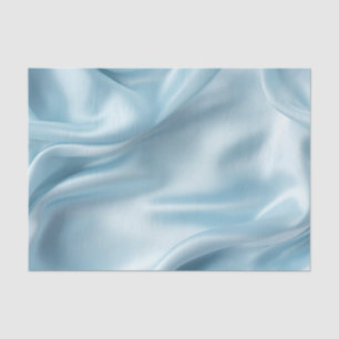 Papel De Seda Precioso Satén Falso Azul Claro Femenino