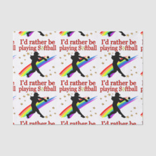 PAPEL DE SEDA PREFERIRÍA ESTAR JUGANDO SOFTBOL