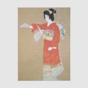 Papel De Seda Preludio de danza Noh por Uemura Shoen