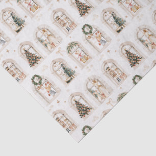 Papel De Seda Preparaciones tradicionales de Navidad familia de