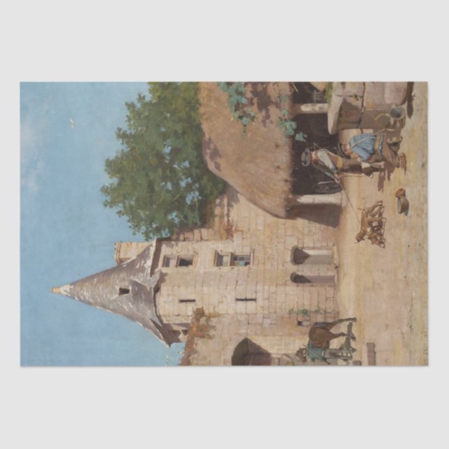 Papel De Seda Preparándose para la caza (de Paul Peel) (Anverso)