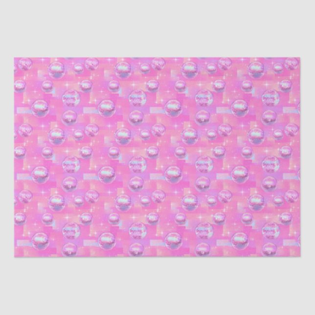 Papel De Seda Preppy Disco Ball (Anverso)
