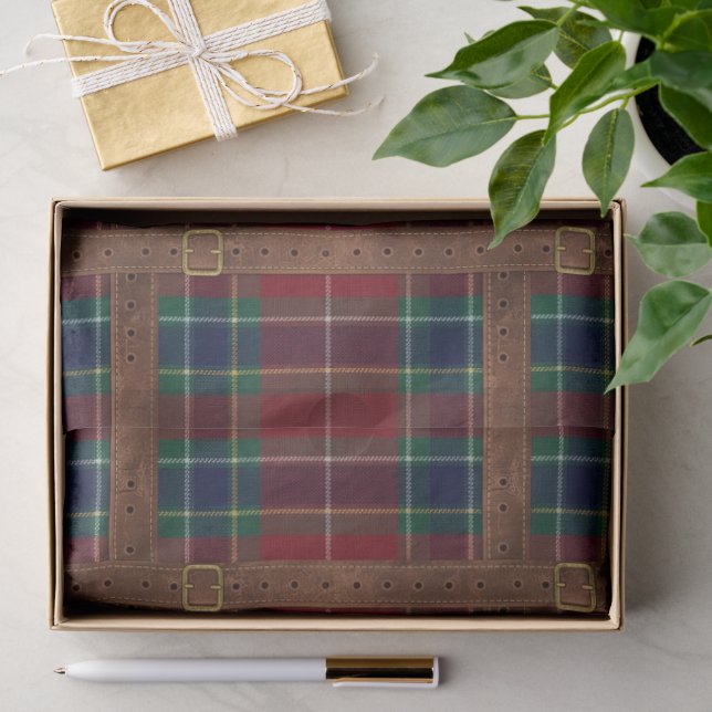 Papel De Seda Preppy Lux Navidad Plaid II (Regalo )