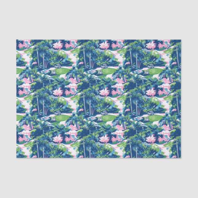 Papel De Seda Preppy Palm Beach Golf (Anverso)