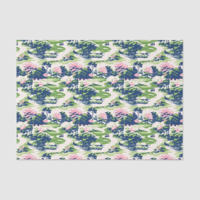 Papel De Seda Preppy Palm Beach Golf (Anverso)