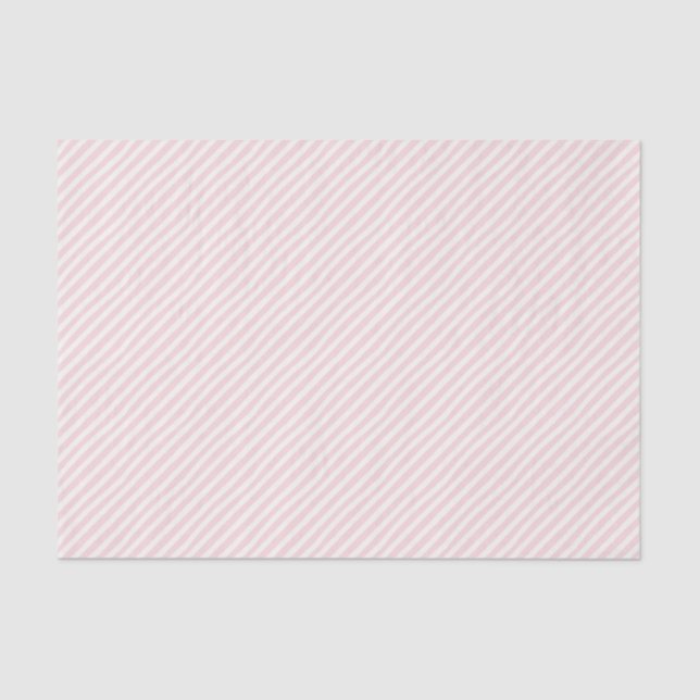 Papel De Seda Preppy Pink Striped (Anverso)