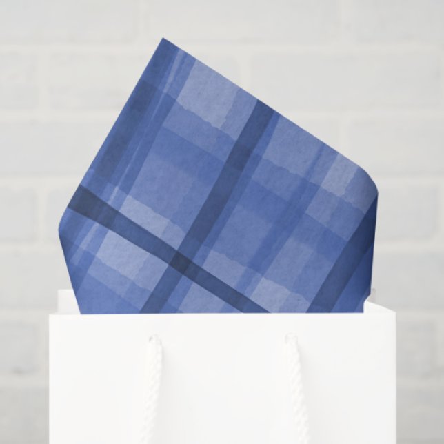 Papel De Seda Preppy rústico moderno con colchas de agua (Bolsa de regalo)