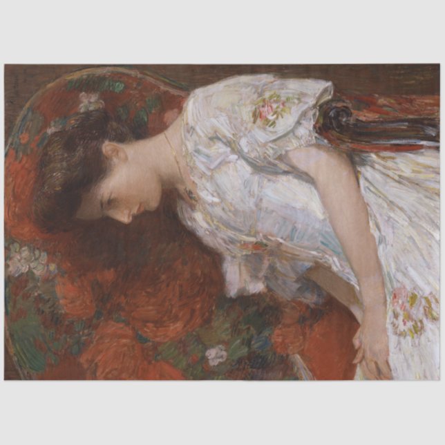 Papel De Seda Presidente victoriano de Childe Hassam (Anverso)