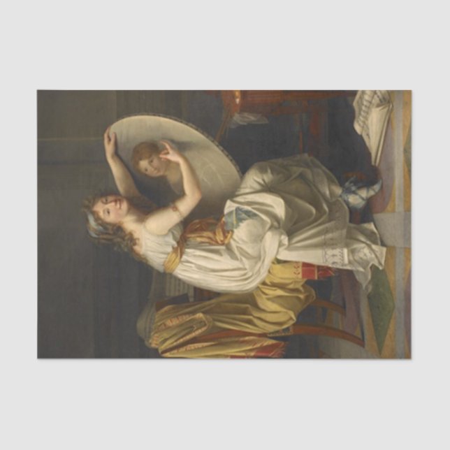 Papel De Seda Presunto autorretrato de Adele Romany (Anverso)