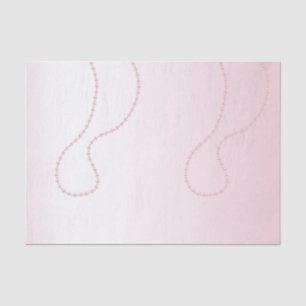 Papel De Seda Pretty Chic Pink Pearls Despedida de Soltera