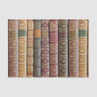 Papel De Seda Pretty Old Book Spines Decoupage