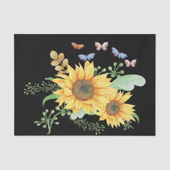 Papel De Seda primavera de girasol (Anverso)