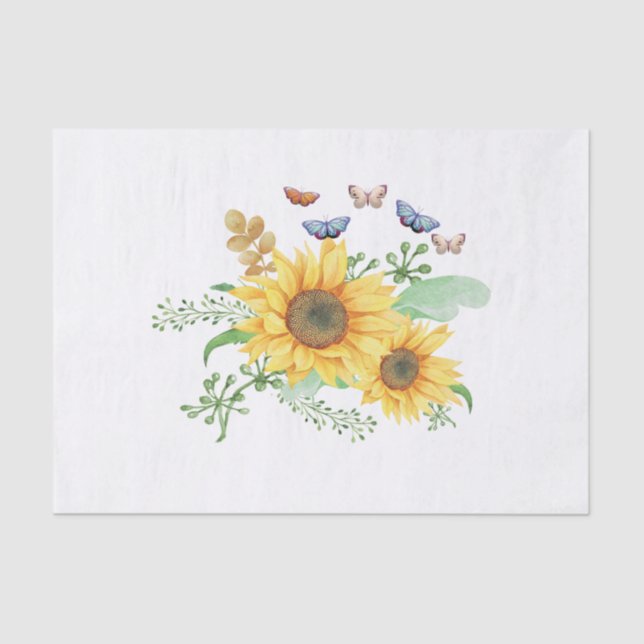 Papel De Seda primavera de girasol (Anverso)