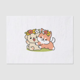 Papel De Seda Primavera en la atención - Adorable Ilustracion de