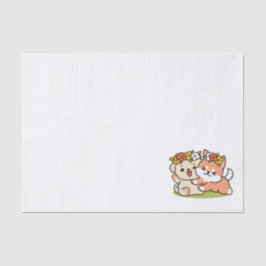Papel De Seda Primavera en la atención - Adorable Ilustracion de