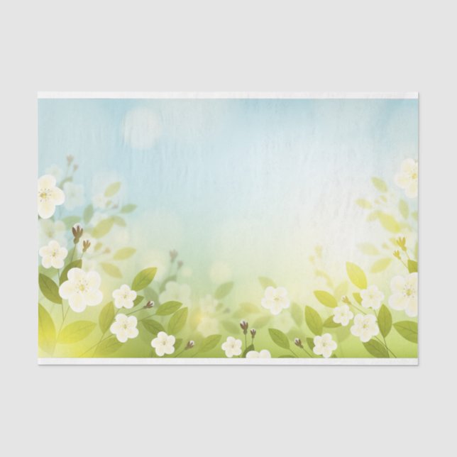 Papel De Seda Primavera Floral serie 2 (Anverso)