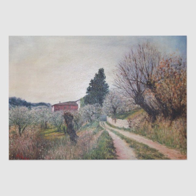 Papel De Seda PRIMAVERA MÁS TEMPRANA EN EL Paisaje VERNALÉS/Tosc (Anverso)