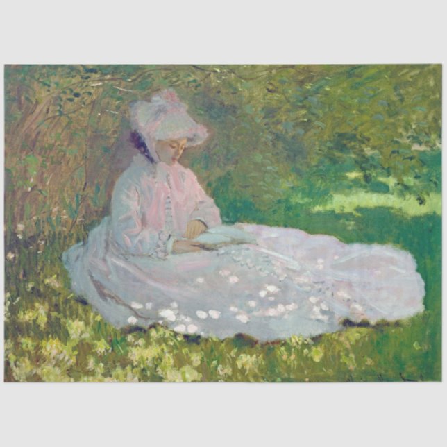 Papel De Seda Primavera, Monet (Anverso)
