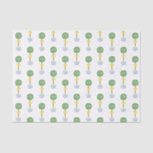 Papel De Seda Primavera Yellow Classic Box Madera Topier Ginger