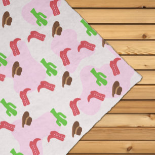 Papel De Seda Primera chica rodeo cumpleaños 1