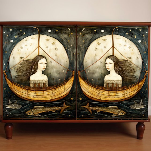 Papel De Seda Primitiva Sirenita En Un Despacho De Pintura De Ba (Subido por el creador)