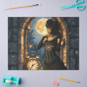 Papel De Seda Princesa de los Relojes – Guardiana de las Horas a