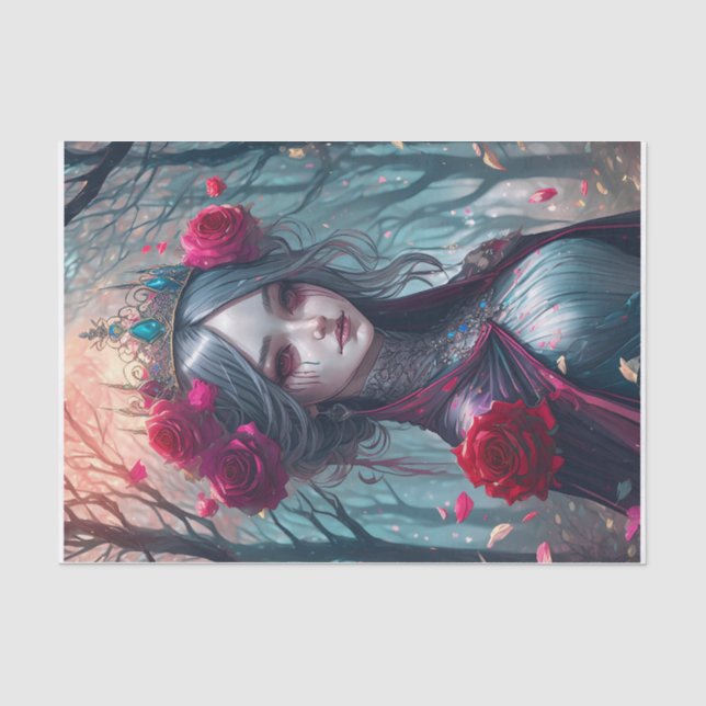 Papel De Seda Princesa de Pasión y Dolor, Princesa del Bosque Gó (Anverso)