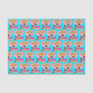 Papel De Seda Princesa de rosa