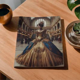 Papel De Seda Princesa Dorada Steampunk Victoriana Decoupage 