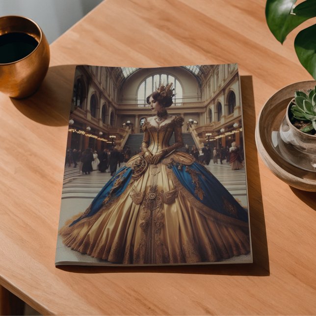 Papel De Seda Princesa Dorada Steampunk Victoriana Decoupage  (Subido por el creador)