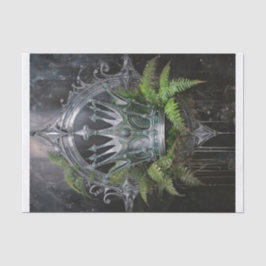 Papel De Seda Princesa Elfa, Corona de Plata de Helechos