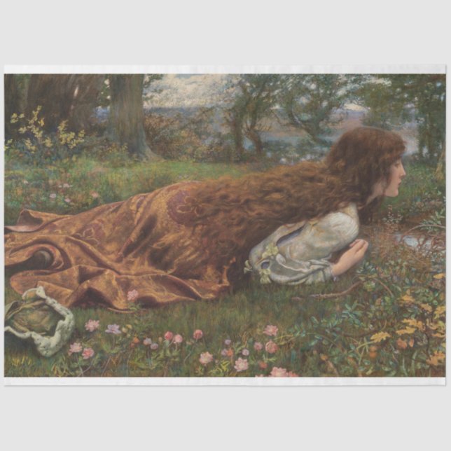 Papel De Seda Princesa fuera de la escuela (por E.R. Hughes) (Anverso)