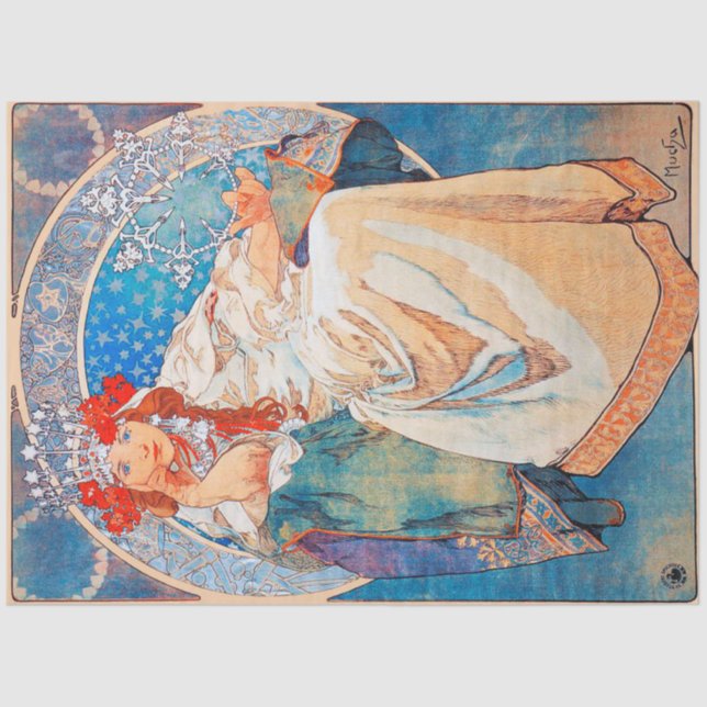 Papel De Seda Princesa Hyacinth, Mucha (Anverso)