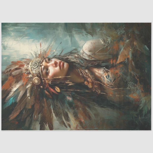 Papel De Seda Princesa India Maiden (Anverso)