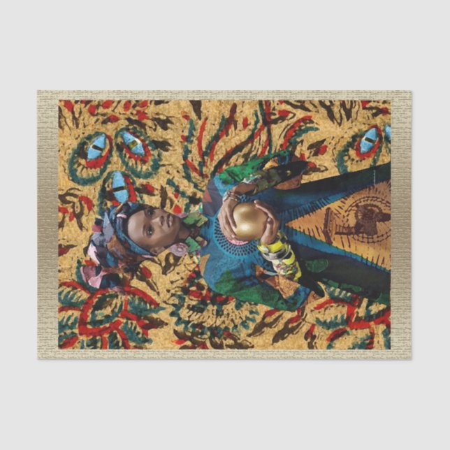 Papel De Seda Princesa mojo africana (Anverso)