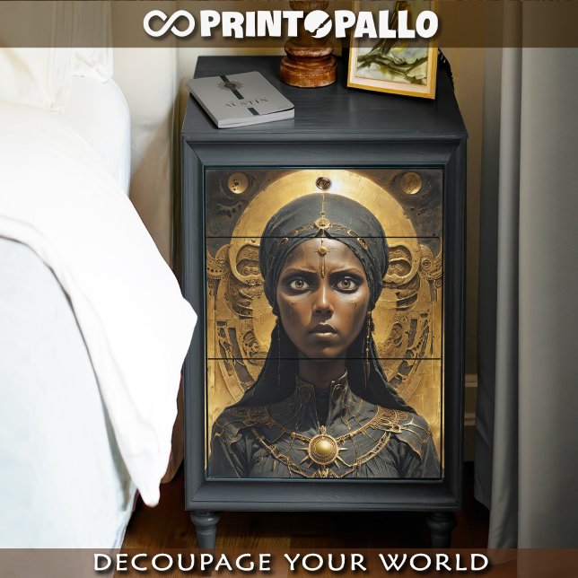 Papel De Seda princesa mujer tuareg negra  (Subido por el creador)