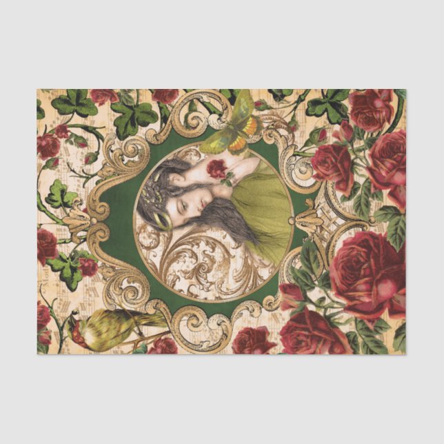 Papel De Seda Princesa Rosa (Anverso)