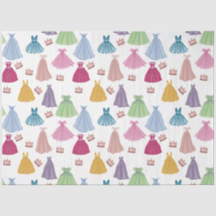 Papel De Seda Princesa Vestida Patrón De Niñas De Hija
