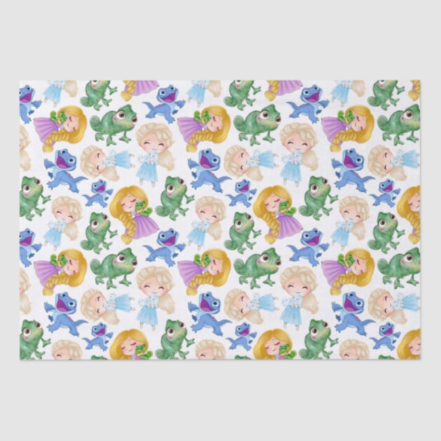 Papel De Seda Princesa Y Mascotas (Anverso)
