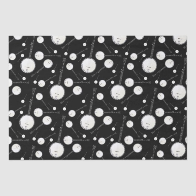 Papel De Seda Profesor de Música Banjo (Anverso)