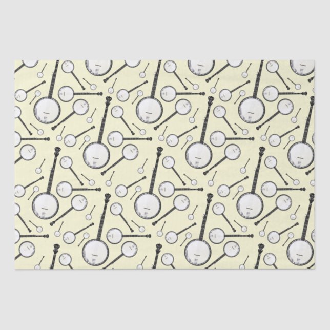 Papel De Seda Profesor de Música Banjo (Anverso)