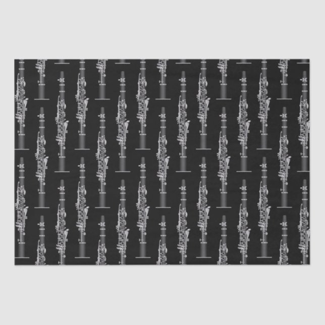 Papel De Seda Profesor de música Clarinet (Anverso)