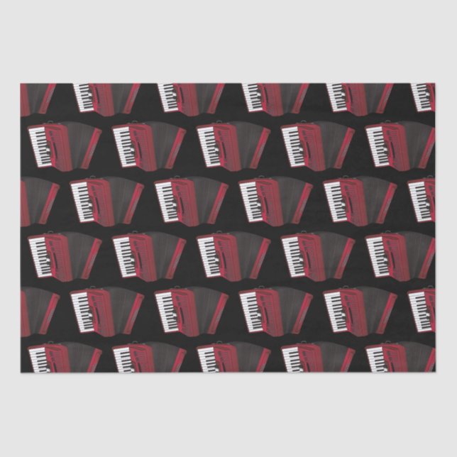 Papel De Seda Profesor de música de acordeón instrumental (Anverso)