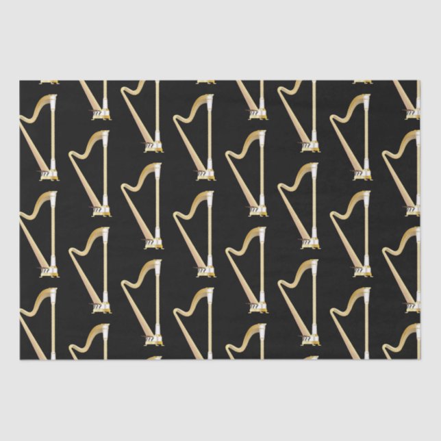 Papel De Seda Profesor de Música Harp (Anverso)