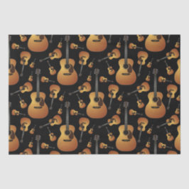 Papel De Seda Profesora de Música de Guitarra Acústica